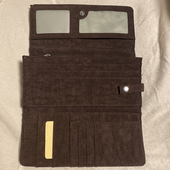 Kipling Wallet grey/brown pristine condition 14-15 cc holder - Picture 3 of 13